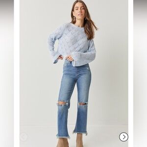 NWT high rise straight fit jeans